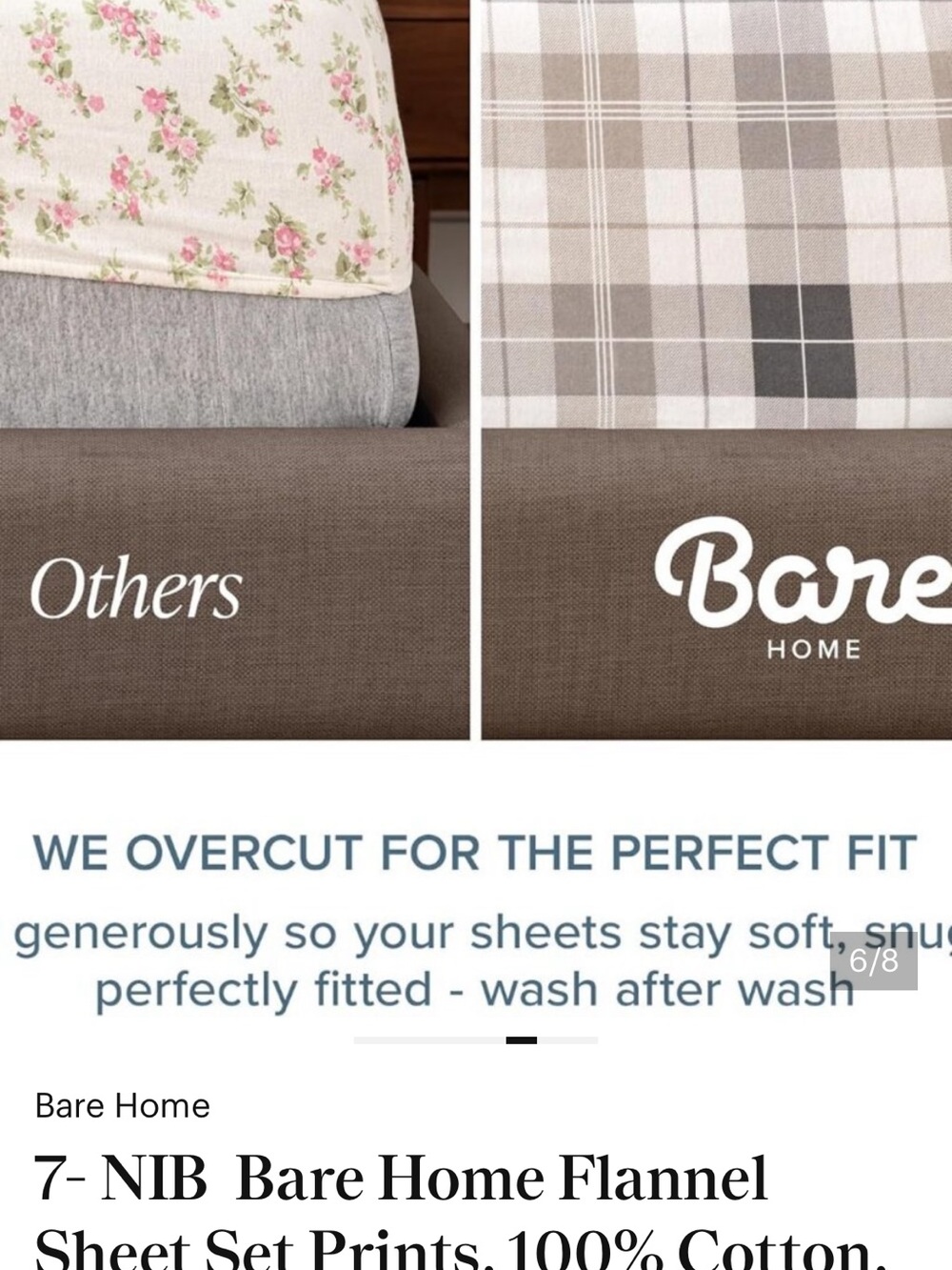 Bare Home Green Buffalo Plaid Flannel Sheet Set - Picture 6 of 7